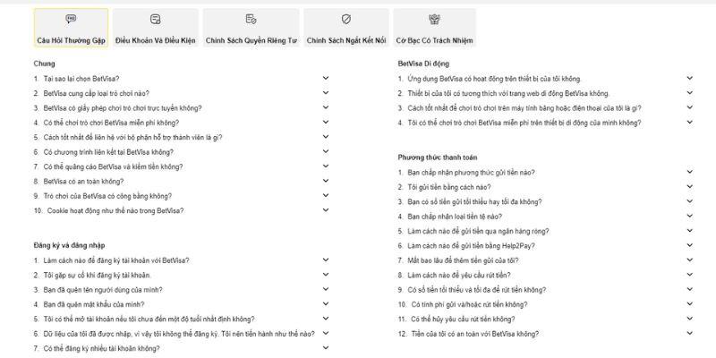 Tổng hợp thắc mắc về Betvisa được quan tâm nhiều nhất