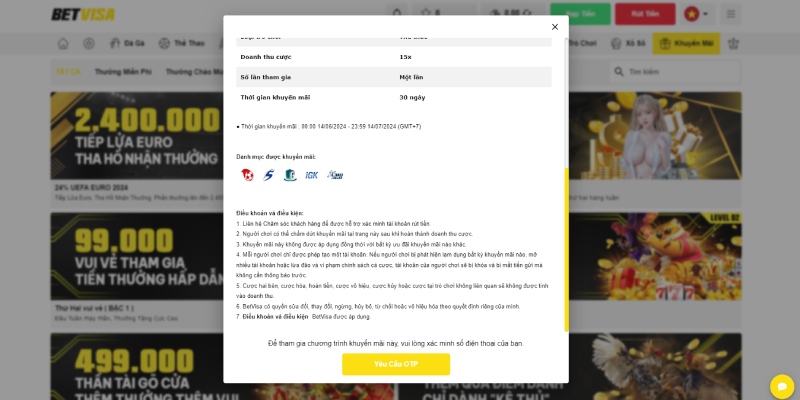 Đọc kỹ lưu ý trước khi tham gia khuyến mãi Betvisa