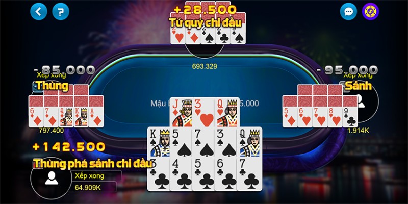 Mậu binh được nhiều game thủ yêu thích trên thị trường nhờ cách đánh thú vị