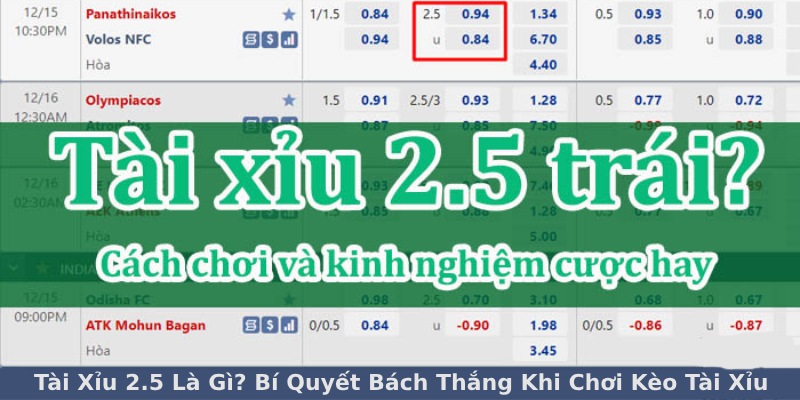 Tài Xỉu 2.5 là gì